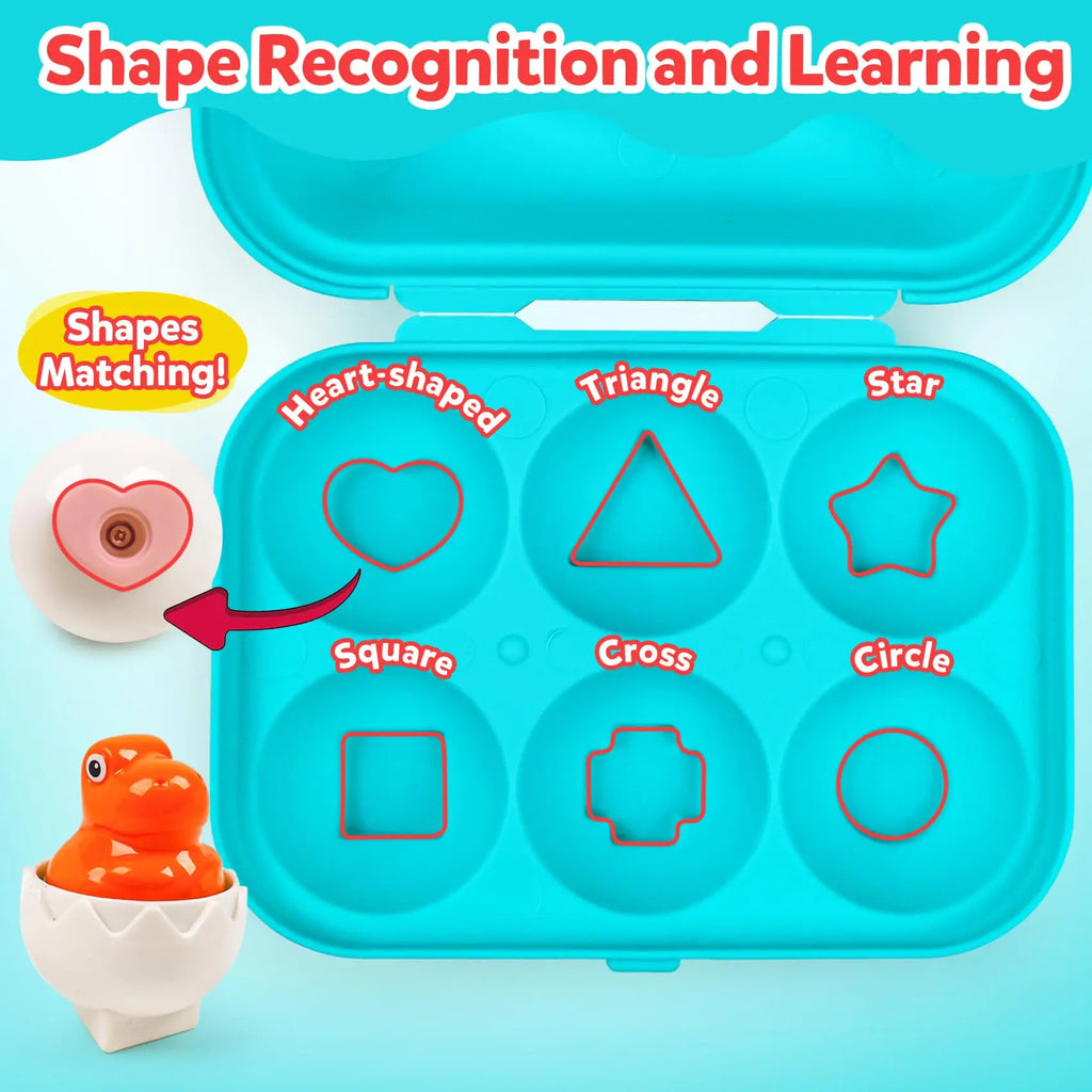Chickamic Matching Eggs – Montessori Shape Sorter & Educational Easter Set