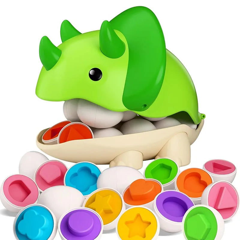 Chickamic Matching Eggs – Montessori Shape Sorter & Educational Easter Set