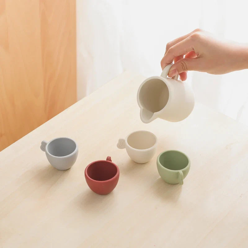 Silicone Kids Tea Set – 9-Piece Food-Grade Play Kit | BPA-Free