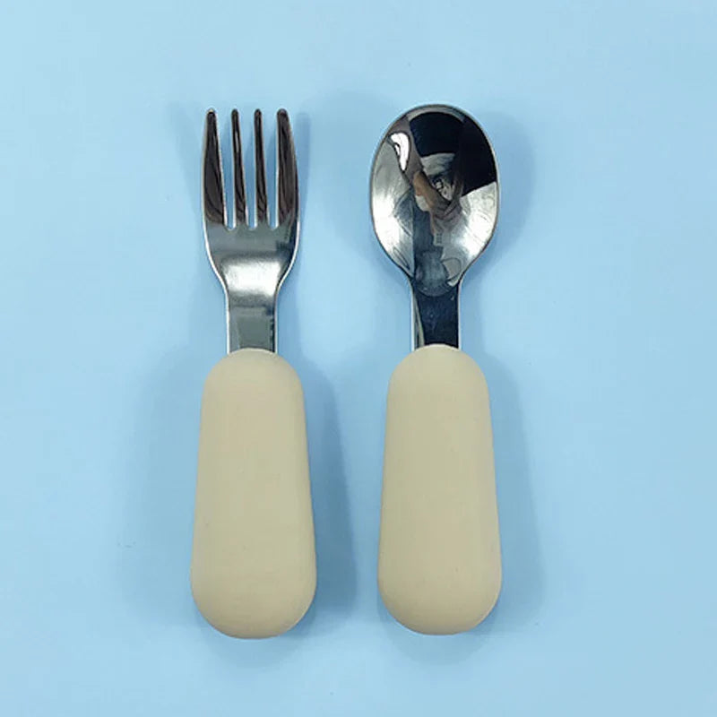 Symilo Baby Feeding Set – Stainless Steel Spoon & Fork