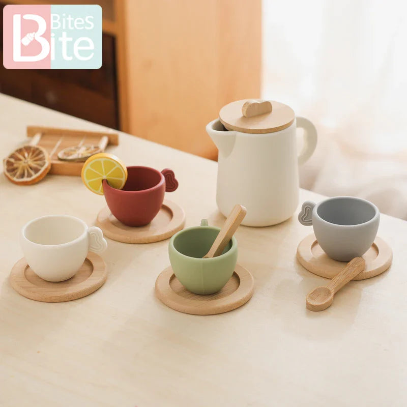 Silicone Kids Tea Set – 9-Piece Food-Grade Play Kit | BPA-Free