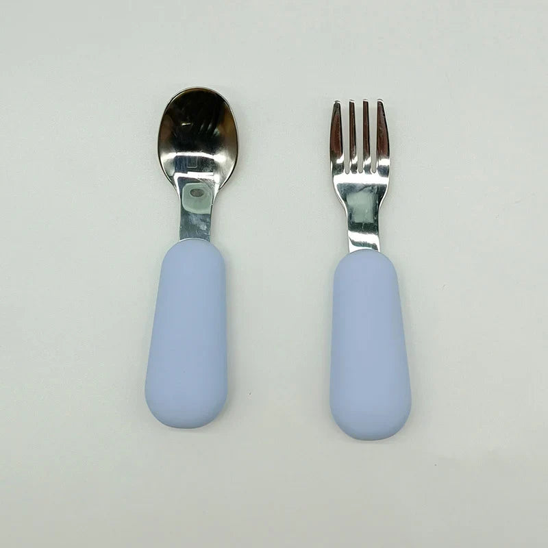 Symilo Baby Feeding Set – Stainless Steel Spoon & Fork
