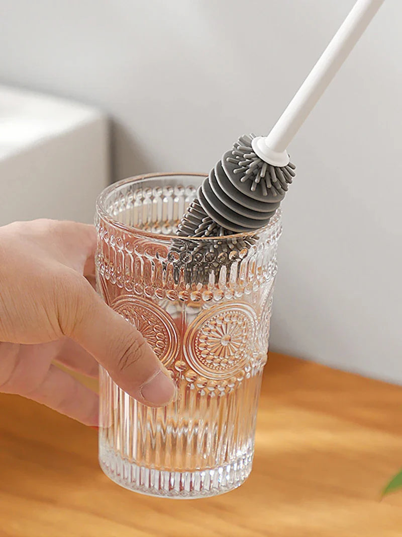Bezzaki Baby Bottle Brush – 360° Rotating Silicone Cleaning Tool
