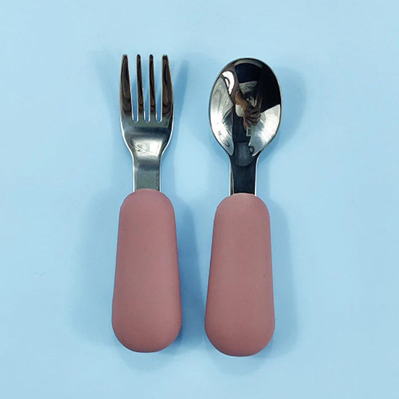 Symilo Baby Feeding Set – Stainless Steel Spoon & Fork