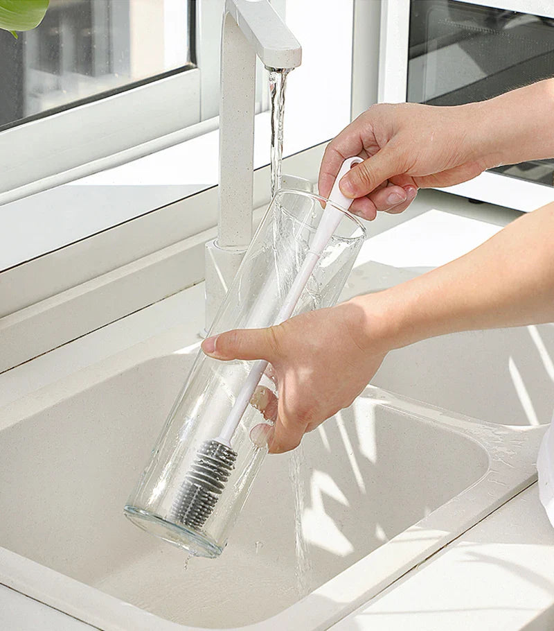 Bezzaki Baby Bottle Brush – 360° Rotating Silicone Cleaning Tool
