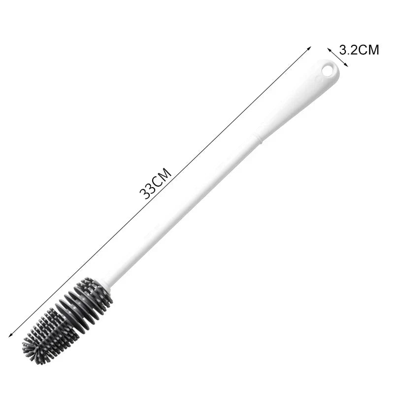 Bezzaki Baby Bottle Brush – 360° Rotating Silicone Cleaning Tool