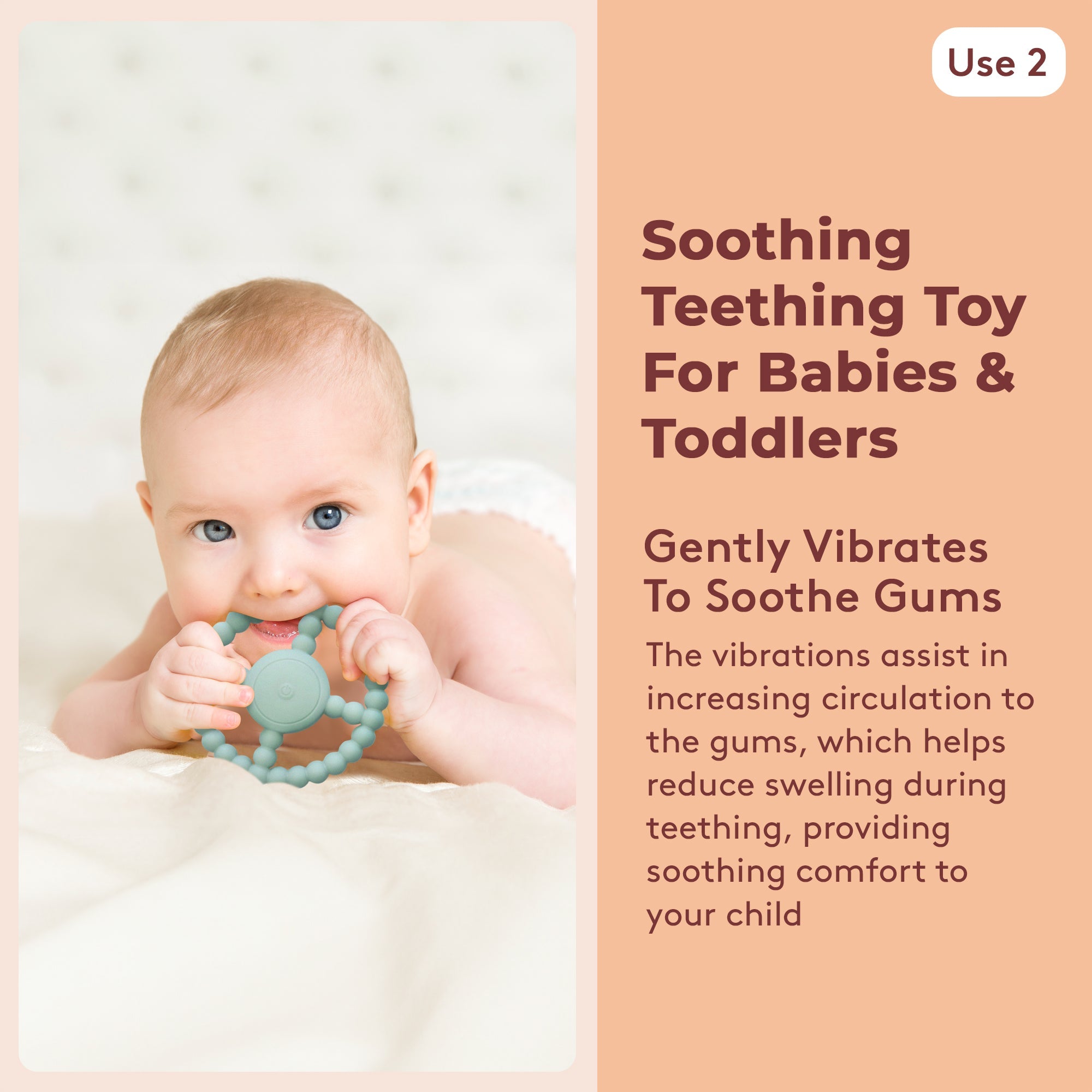 Vibrating Sensory Chew Toy - Autism Chew Toys & Baby Teething Toys