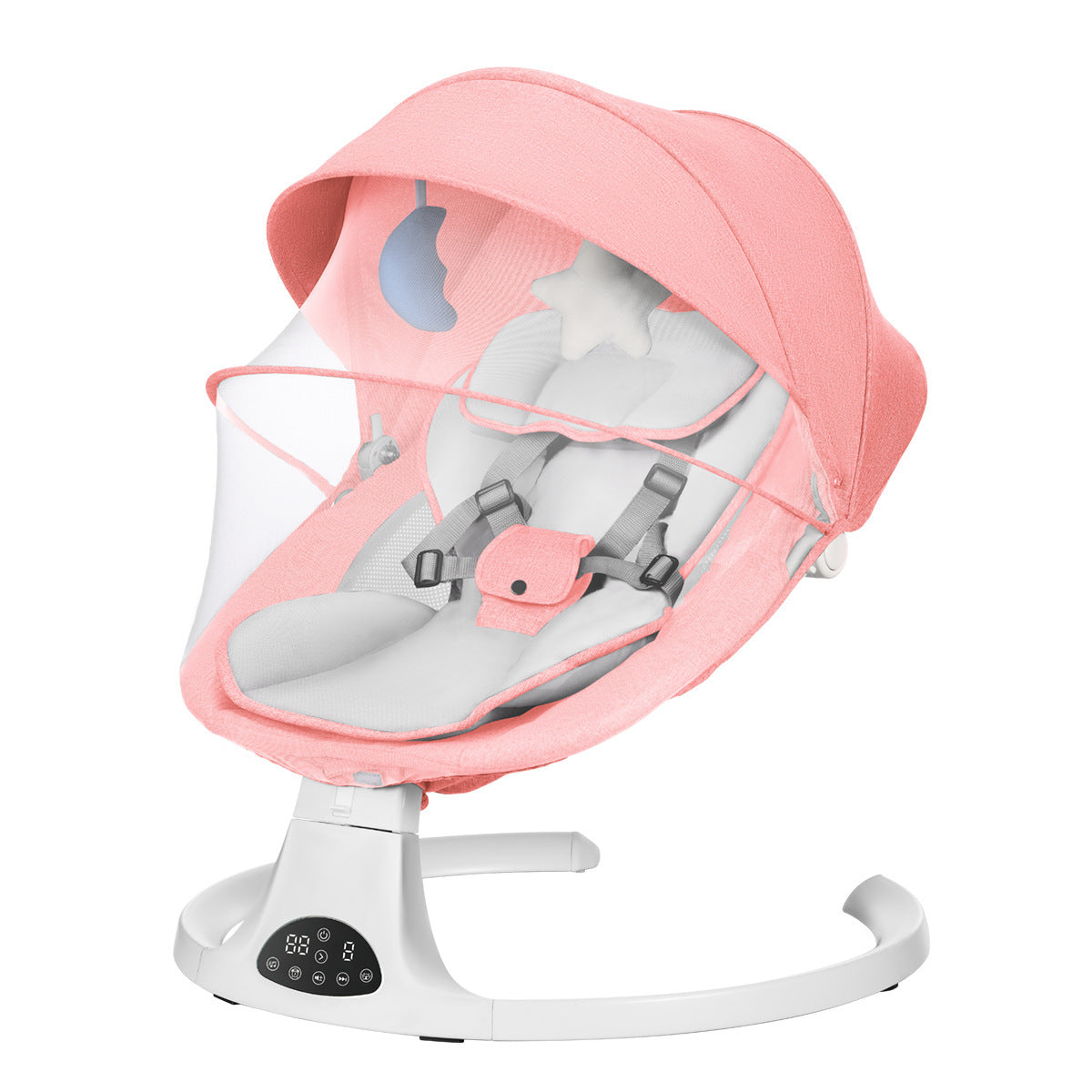 KiddNest Baby Rocker Steel Frame Reclining Chair - Foldable Infant
