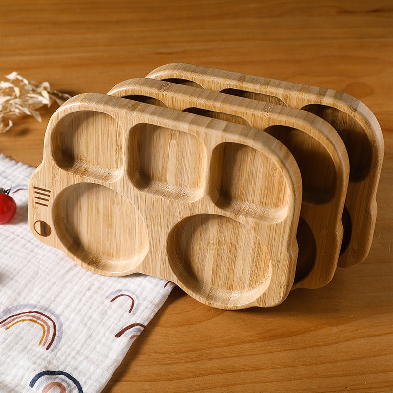 SnuggleSprout Wooden Feeding Bowl – Safe Natural Baby Tableware