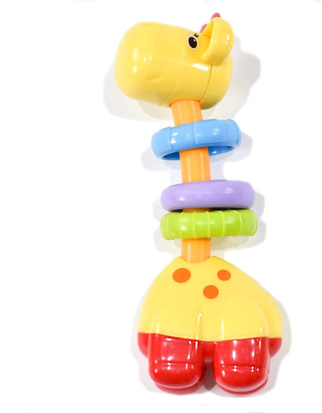 Baby's Soothing Sensory Giraffe Ring Teether Toy