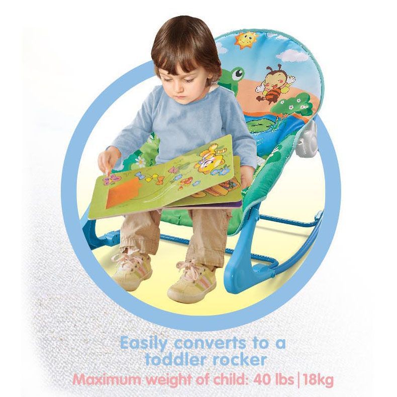 Portable Foldable Baby Rocking Chair Bassinet with Mosquito Net