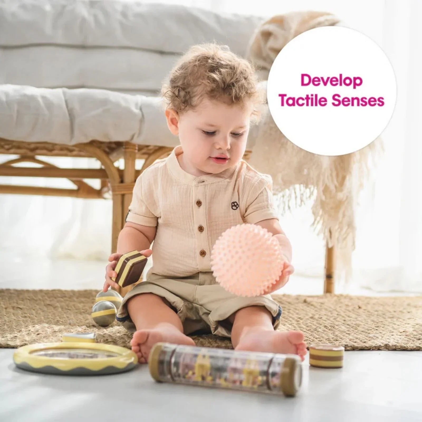 Edushape Sensory Ball Boho Chic 10cm 4 pcs