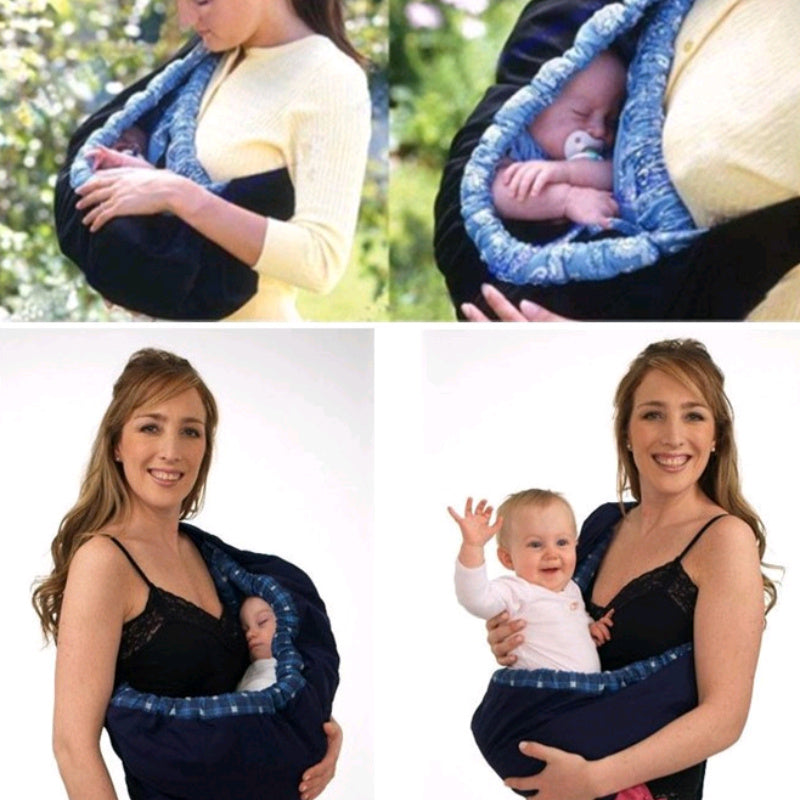 Luvimo Baby Carrier - TC Cotton Ergonomic Newborn Carrier with Feeding Bag