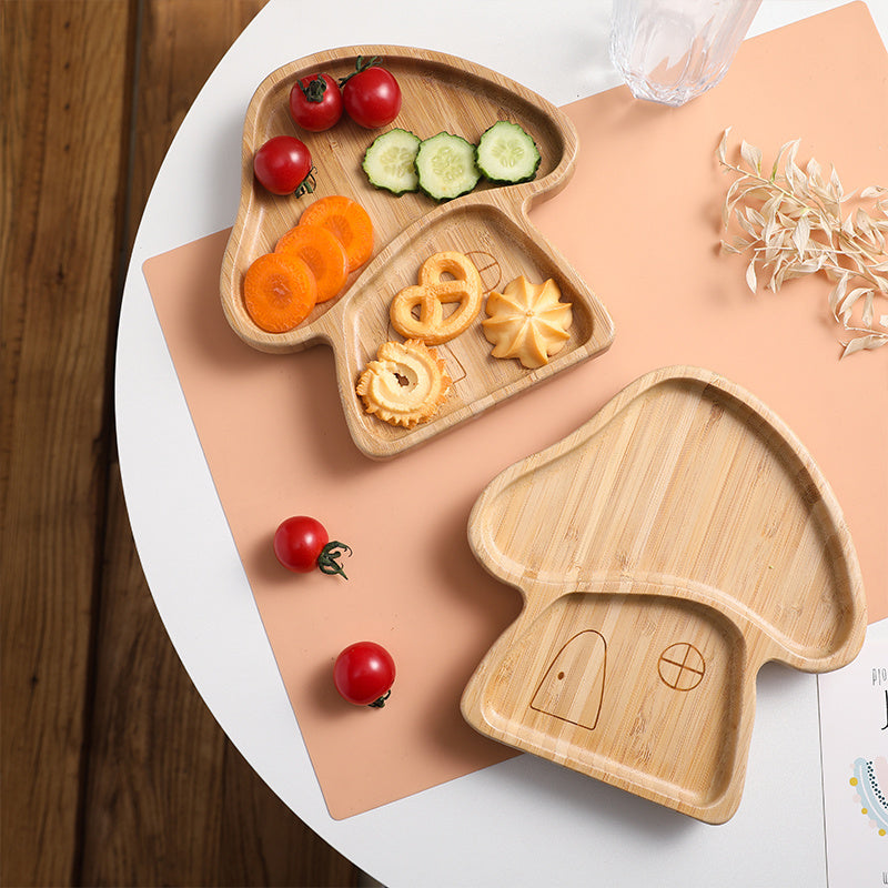 SnuggleSprout Wooden Feeding Bowl – Safe Natural Baby Tableware