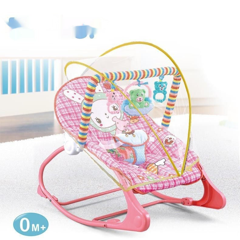 Portable Foldable Baby Rocking Chair Bassinet with Mosquito Net