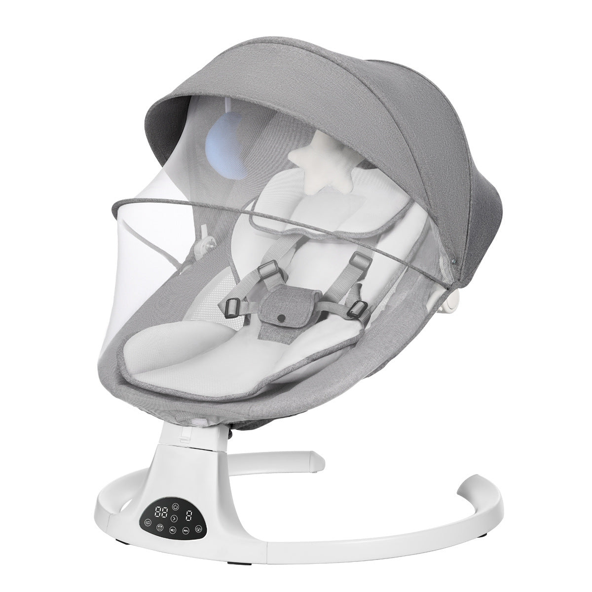 KiddNest Baby Rocker Steel Frame Reclining Chair - Foldable Infant