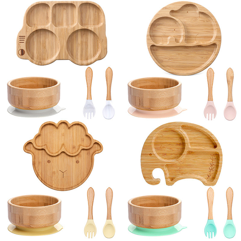 SnuggleSprout Wooden Feeding Bowl – Safe Natural Baby Tableware